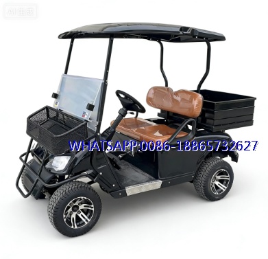 New design 4 Seaters 2 Passenger with Rear Cargo Bed Electric Utility Golf Buggy