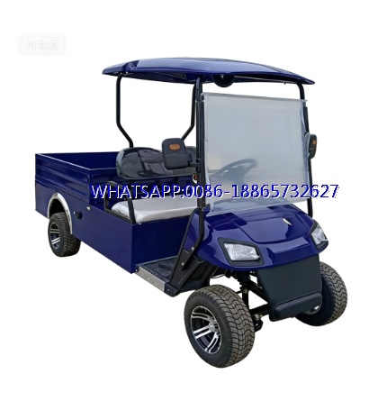 4 Seaters 2 Passenger with Rear Cargo Bed 5kw Motor Electric Utility Golf Buggy