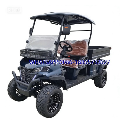 CE Certified 72V Lithium Battery Electric Golf Cart Hunting Buggy with Cargo Box Carryall 500kg Cargo Capacity
