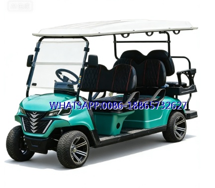 Electric Sightseeing Golf Wholesale 4 Seater HKBG Golf Cart with Folded Seat