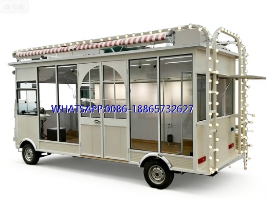2025 Multifunctional electric four-wheel dining car Mobile night market commercial stall