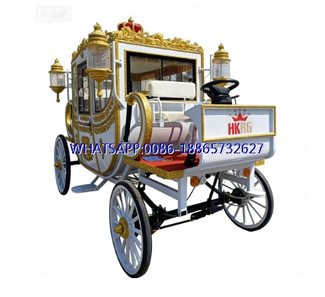 2025 European Noble Luxury Wedding HKBG Dedicated Wedding Royal Classic Carriage Electric Auxiliary