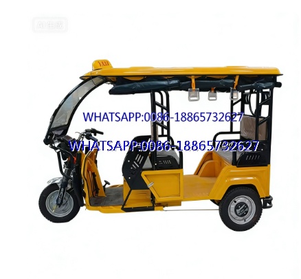 Hot Sale Tricycles Electric Three Wheel Passenger Tricycle Auto E Rickshaw Tuk Tuk Differiential Motor Taxi