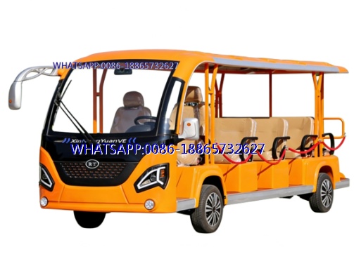 11-14 seat electric sightseeing buses for tourist attractions and parks, available in various colors.