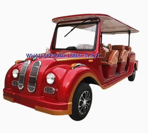 Luxury Seats Electric Retro Car Hotel Classic Sightseeing Cart Vintage Car