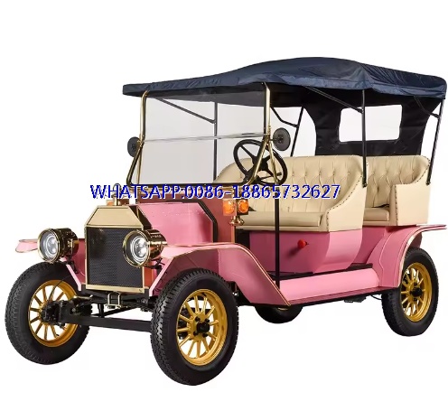 Luxury Seats Electric Retro Car Hotel Classic Sightseeing Cart Vintage Car
