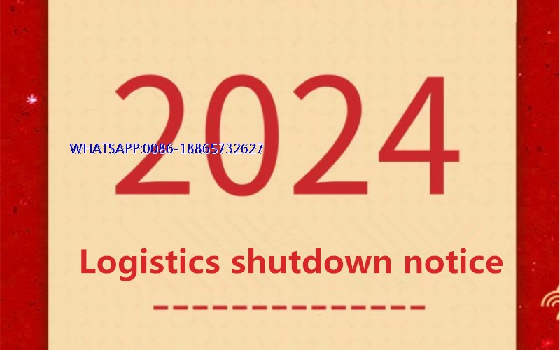 Logistics is about to be suspended. Customers who need to ship should place the orders as soon as possible Logistics is about to be suspended. Customers who need to ship should place the orders as soon as possible