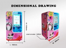Exclusive customized multifunctional fully automatic ice cream vending machine