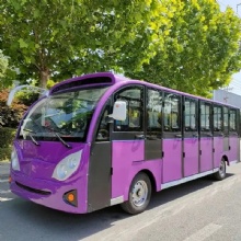 Hot Sale Lithium Battery Powered 72V 7.5kw 23 Seats Electric Sightseeing Personal Shuttle Bus