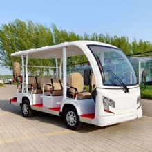 New Model Electric Sightseeing Bus with 11 Passenger Lead-Acid Battery Shuttle Mini Open Car