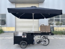 Europe Style Electric Solar Ice Cream Vending Tricycle with Ice Box Electric Adult Cargo Tricycle Coffee Vending Trike Food Cart