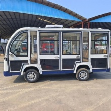 Hot-sale 11 Seater Factory Electric Closed Mini Shuttle Tour Tourist Airport Customized Sightseeing Bus