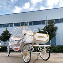 European Style Electric Royal Horse Drawn Carriage/ Four Wheeled Royal Horse Carriage