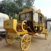 European Luxury Royal Horse Carriage Manufacturer Comfortable Wedding Royal Horse Carriage