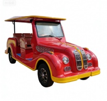 Street Legal Old Retro Red Antique Sightseeing Electric Classic Vintage Car Street Legal Old Retro Red Antique Sightseeing Electric Classic Vintage Car