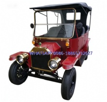 Customization New Model Electric Cart Red Color Unique Electric Vintage Cars