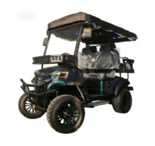 4 Seater Folding 72V Lithium Battery Electric Golf Cart Rough Terrain 2+2 Seats off Road HKBG Golf Cart
