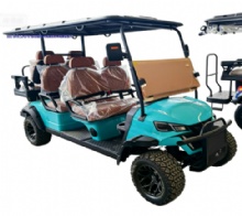 2025 New Sky Blue Golf Cart Four Wheel Tourist Company Sightseeing Car