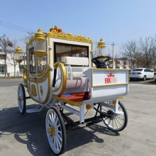 2025 European Noble Luxury Wedding HKBG Dedicated  Wedding Royal Classic Carriage Electric Auxiliary