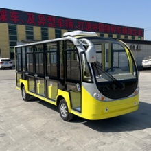 14-Seater Mini Electric Sightseeing Tourist Shuttle Bus Made in China sightseeing bus
