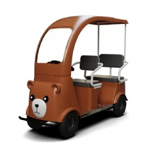 2025 Four-seat high-power electric tricycle, reliable electromagnetic brake, suitable for scenic tourism