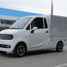 Eco-Friendly Electric Four-Wheeled Delivery Truck for Urban Use