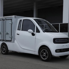 Eco-Friendly Electric Four-Wheeled Delivery Truck for Urban Use
