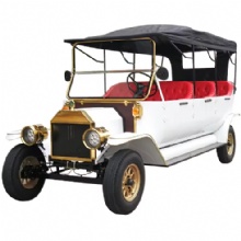 5-seat retro classic car with customizable color logo