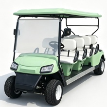 6 Passenger Electric Sightseeing Golf Cart Light Green Body