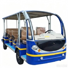14‑Passenger Electric Sightseeing Mini Bus 72V Lithium Battery Tourist Shuttle Vehicle For Tour Park Campus