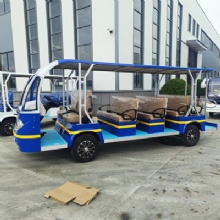 14‑Passenger Electric Sightseeing Mini Bus 72V Lithium Battery Tourist Shuttle Vehicle For Tour Park Campus