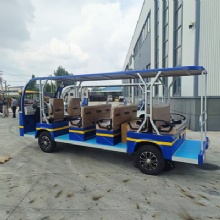 14‑Passenger Electric Sightseeing Mini Bus 72V Lithium Battery Tourist Shuttle Vehicle For Tour Park Campus