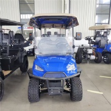2026 Custom Color Chameleon 2 Seater Off-Road Electric Golf Cart With RGB Light Strips & Rear Cargo Bed