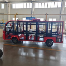 HKBG Factory 14 Seats Tourist Custom Electric Sightseeing Shuttle Bus 101‑200km Range 3.5-7.5kW Motor72V Battery