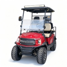 Black 4+2 Seats Solar Charging Off‑Road Electric Golf Cart