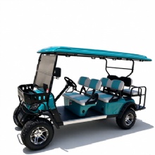 2026 E-Model 4+2 Seat Club Car Electric Golf Cart 6 Seater Off Road Vehicle