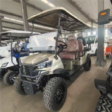 2026 New 4+2 Seater Off-Road Electric Golf Cart, 4KW Motor & Hydraulic Brakes, 48V Lithium/Lead Acid Option