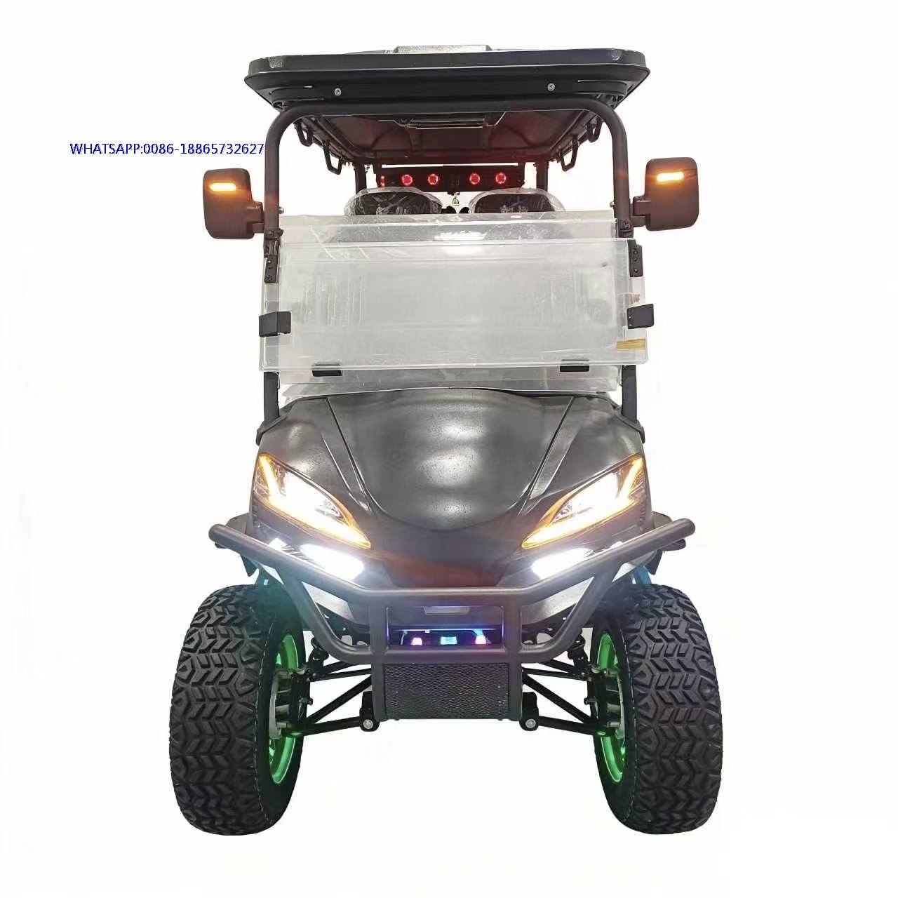 4 Seater Electric Golf Cart Off-Road Golf Buggy with LED Lights & Lithium Battery Lifted Electric Golf Cart