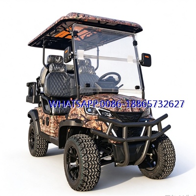 2026 New 2+2 Seater Off-Road Electric Golf Cart, 4KW Motor & Hydraulic Brakes, 48V Lithium/Lead Acid Option