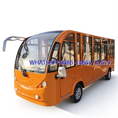 Factory Direct Fully Multi-Seater Electric Shuttle Bus Enclosed Electric Sightseeing Bus