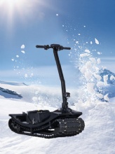 2025 HKBG 72V58Ah Electric Snow Sled With LED Lights and All Terrain Tracked Board for Snow Sand Mud Ice