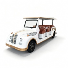 11-Seater Retro Vintage Electric Sightseeing Car, Open Tourist Shuttle Bus for Resort & Scenic Area 11-Seater Retro Vintage Electric Sightseeing Car, Open Tourist Shuttle Bus for Resort & Scenic Area