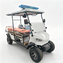4 Seater Electric Medical Rescue Golf Cart Equipped with Patient Transfer Stretcher
