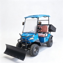 Modified Electric Utility Golf Cart Snow Removal Dumper Vehicle