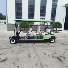 6 Passenger Electric Sightseeing Golf Cart Light Green Body