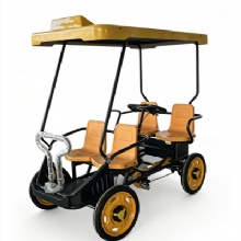 Pedal-Electric Dual Mode 4-Seater Sightseeing Bike for Sharing System Pedal-Electric Dual Mode 4-Seater Sightseeing Bike for Sharing System