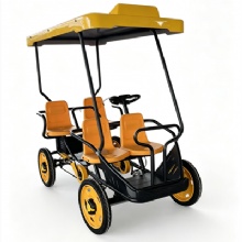 Pedal-Electric Dual Mode 4-Seater Sightseeing Bike for Sharing System