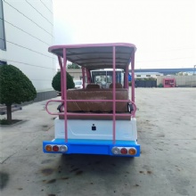 HKBG Factory 11 Seats Tourist Custom Electric Sightseeing Shuttle Bus 101‑200km Range 7.5KW Motor 72V Battery