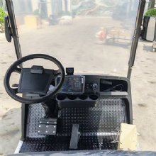 Black 4+2 Seats Solar Charging Off‑Road Electric Golf Cart