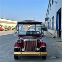 Premium Vintage Style Electric Sightseeing Golf Cart for Resort Hotel Park